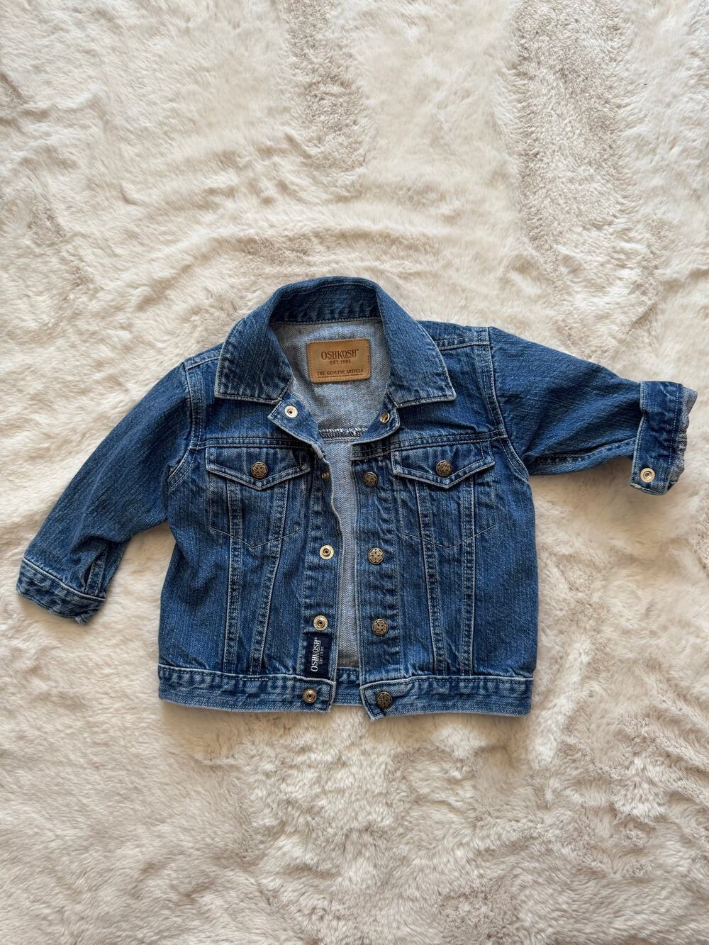 VTG y2k OshKosh Denim Jacket Toddler Size 18 Months